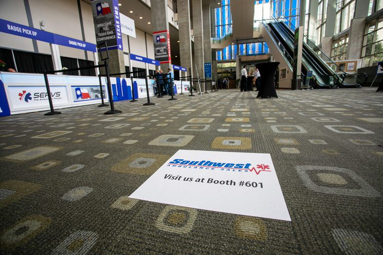 Premium location floor graphic | Texas EMS Conference