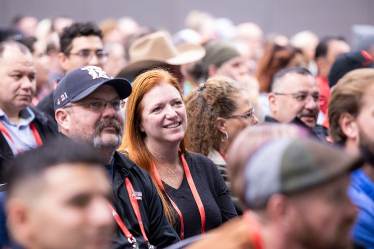 Attendee listening to education session at Texas EMS Conference